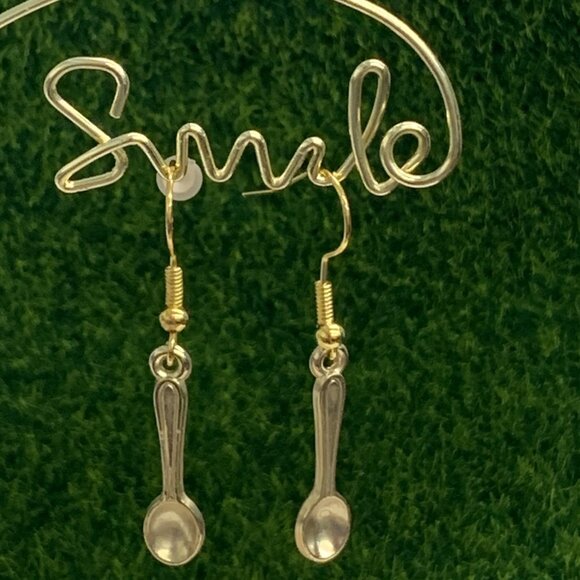 Spoon Earring, Utensil Earring, Food Earring, Gift Idea, Chef Earring, Cooking - Picture 2 of 7
